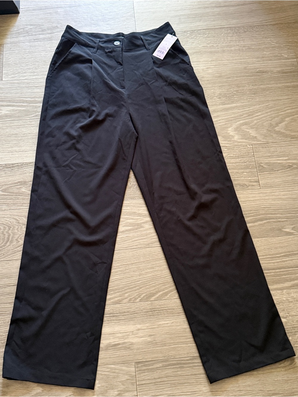 wild fable Black Wide-Leg Trousers